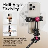  Ulanzi MA51 QuickClip Phone Clamp / MA61 QuickClip Phone Clamp with Cold Shoe Mount for Camera Photography Phone Light Vlog Shot 
