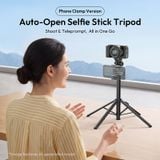  Ulanzi SK32 Auto-Open Selfie Stick Tripod with Phone Clamp 8-Section Telescopic Pole for Smartphone Action Camera Livestreaming 