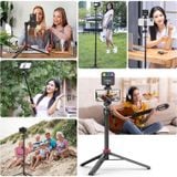  Gậy Chụp Ảnh Tích Hợp Tripod ULANZI MT-44 (60-80mm, Six-section height, 146.5cm height, 360° free adjustment) 