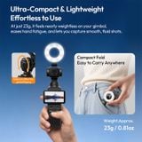  Ulanzi LM004 Compatible with Pocket 4 Gimbal Ring Light Photography Fill Light for Action Camera Group Shots Livestream Vlogging 