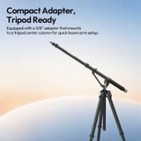  Ulanzi TH09 Versatile Boom Arm 1.34M 5KG Load Tripod with Dual Locking Mechanism for Camera Softbox Video Light Livestreaming 