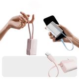  Pin Dự Phòng Kiêm Củ Sạc CUKTECH CP13 5000mAh 33W (Type-C + Type-C Built-in Cable, LED Display, Self-charging + Dual Device charging) 