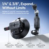  Ulanzi TB15 Suction Cup Mount for Camera Photography Side Car Door Mounts POV Shot with 360° Ballhead Double-Ended Magic Arm 