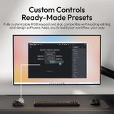  Ulanzi D100H Dial Creative Controller Wireless Buletooth for Video Photo Editing Dial Intelligent Studio RGB Keypad Controller 