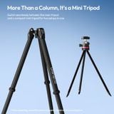  Ulanzi TZ01 Versatile 2-in-1 Carbon Fiber Tripod 1.63M Outdoor Rooftop Travel Vlogging Livestream Shot Camera Urban Landscapes 