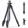 Ulanzi OMBRA II Travel Tripod with Uka Quick-Release 10KG Load Included Phone Clamp for Camera Smartphone Livestreaming Vlog