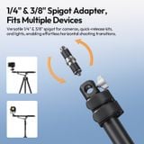  Ulanzi TH09 Versatile Boom Arm 1.34M 5KG Load Tripod with Dual Locking Mechanism for Camera Softbox Video Light Livestreaming 