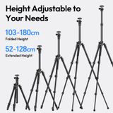  Ulanzi TT53 Traveler-Uka 1.8M Tripod Compatible Uka Serie with 360° Ballhead for Stabilizer Selfie Stick Photography Camera Shot 