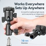  Ulanzi TH02 Uka Inverted Ball Head for Photograph DSLR Camera 360° Panning Scale Uka Quick Release Horizontal Vertical Switching 
