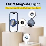  Đèn Chiếu Sáng Từ Tính ULANZI LM19 (400mAh, 101Lux, CRI 95+, Bi-Color, 8500K, >180° Flip Design) 