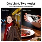  Ulanzi MFL01 Mini Portable Phone Flash 10W 2500k-8500k Flash Mode Fill Light Mode for Outdoor Travel Livestreaming Vlogging Shot 