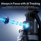  Ulanzi TT23 Auto-Tracking Selfie Stick Tripod for Travel Vlog Livestreaming Street Photography Gesture/Bluetooth Remote Control 
