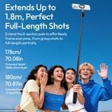  Ulanzi SK-21 Magnetic Auto-Open Tripod 8-Section Pole 1.8m Extension Travel Vlogging Shots for Smartphone Magnetic Quick Release 