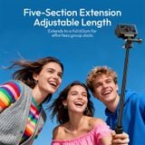  Ulanzi MT92 Action Camera Selfie Stick Tripod for Vlogging Livestreaming Outdoor Travel Photography Shots Five-Section Extension 