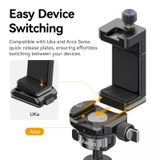  Ulanzi MA33 Arca Swiss Phone Mount Smartphone Holder Clamp Clip for Photograph Vlogging Livestreaming with Cold Shoe Mount 