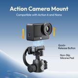  Ulanzi EA05 3-in-1 Versatile Ball Head for Action 6/Nano Camera Smartphone High-Angle Shooting Phone Monitoring Livestreaming 
