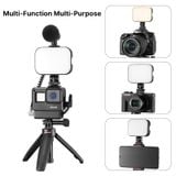  Ulanzi VL100C LED Video Light 3200K-6500K 170° Adjustable Ballhead Cold Shoe Vlog Fill 2000mAh Battery Camera Light Lamp 