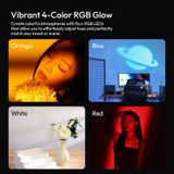  Ulanzi LM01 Photography Flashligh 10W RGB 20 Unique Gobos for Portrait Livestream Vlog Shots Video Recording Product Photography 