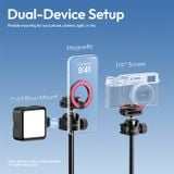  Ulanzi MT-44M 2-in-1 Magnetic &amp; 1/4" Selfie Stick Tripod for Phones Cameras for Live Streaming Vlog Shots with 360° Ball Head 