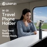  Ulanzi SK-20 Travel Phone Holder Portable Mini Tripod for Smartphone Vertical Horizontal for Livestreaming Shot Vlog Photography 