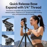  Ulanzi EA06 Versatile Camera Stand Handheld Flexible Shoot 1/4" Mount for Camera Travel Shots for Uka / Arca-Swiss Quick Release 