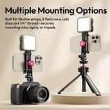  Ulanzi MA51 QuickClip Phone Clamp / MA61 QuickClip Phone Clamp with Cold Shoe Mount for Camera Photography Phone Light Vlog Shot 