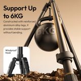 Ulanzi T270 2.7M Light Stand 6KG Load Foldable Tripod with Universal Mount for Photograph Video Lights Cameras Livestream Vlog 