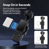  Ulanzi LM001 Pocket 3 Mini Light 3-Level Soft Light for DJI OSMO Pocket 3 for Photography Livestreaming Vlog LED Video Light 