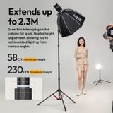  Ulanzi T230 Reversible Leg Light Stand Tripod for COB Light Ring Fill Light Camera Softbox Outdoor Shooting Portrait Photography 