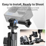  Ulanzi CM025 Bike/Motorcycle Handlebar Mount 360° Rotating Action Camera with Adapter for GoPro Hero 13 12 11 10 for Insta360 