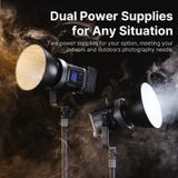  Ulanzi VL-120Bi VL-120C 120W V-Mount Video Light with Wireless Control CRI 95+ 2700K-6500K COB Lamp Indoor Outdoor Photography 