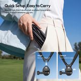  Ulanzi ZJ09 Flexible POV Neck Magnetic Mount for Action Camera Livestreaming Vlogging Shots Daily Record with 360° Rotation 