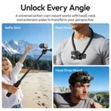  Ulanzi OA25 Magnetic Adapter for DJI Osmo Nano Camera Universal Neck Head Strap Mount Cycling Pet Family Daily Shot Selfie Stick 