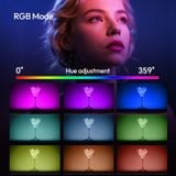  Ulanzi C10RGB Pocket Power 10W RGB Video Light 1800-9000K CCT LED Light for Photography Camera Smartphone Tripod Video Vlog Shot 