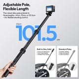  Ulanzi VL03 Motorcycle Invisible Selfie Stick Holder 360° Adjustable for Action Camera Outdoor Travel Livestreaming Vlog Shots 