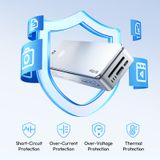  Ulanzi DT580 80Gbps M.2 NVMe SSD Enclosure for Windows/macos Systems Magnetic Attach Smart Circuit Protection For Data Engineers 