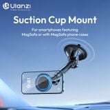  Ulanzi ZJ06 Suction Cup Mount for Featuring MagSafe Smartphones Four-Section Extendable Pole for Car Sunroof Windshield Window 