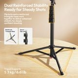  Ulanzi MT13 Flexible Gooseneck Phone Tripod with 1/4" Universal Mount for Smartphone Cameras Overhead Food Shot Photography Vlog 