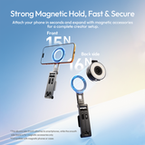  Ulanzi MA67 Magnetic Tri-Fold Phone Stand 360° Flexible Rotation Desktop Stand Handheld Mantis Mode for Smartphone Photography 