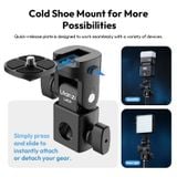 Ulanzi LA04 Light Stand Adapter with 1/4" Mount for Phone Stands Cameras Video Fill Lights with Cold Shoe Quick-release Plate 