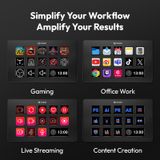 Ulanzi D200 Live Streaming Controller 13 LCD Keys for Vlog Content Creation Photo Video Editing Gaming Office Work 