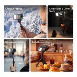  Ulanzi LM24 Quick Release Mini Light II for DJI Osmo Action 6/Nano Three Brightness Levels Fill Lighting Outdoor Hiking Vlogging 