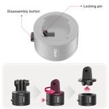 Ulanzi Go Quick II Release System for GoPro Hero 13 12 11 for Insta360 for DJI Osmo Action Mount Base Tripod Accessory 