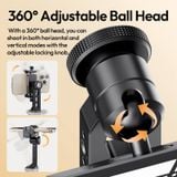  Ulanzi MA53 Arca Swiss Phone Mount with Ball Head 360° Rotation Metal Phone Holder for Photograph Livestreaming Vlog Recording 