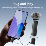  Ulanzi VM-10 Wireless Lavalier Microphone Portable Audio Video Recording Mic For iPhone 16 15 14 Android Live Broadcast Gaming 