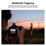  Ulanzi LA10 Mini Flash Trigger with Hot Shoe Mount 8m Wireless for Digital Cameras Flash Lights Outdoor Livestreaming Vlog Shots 