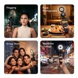  Ulanzi LM004 Compatible with Pocket 4 Gimbal Ring Light Photography Fill Light for Action Camera Group Shots Livestream Vlogging 