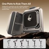 Ulanzi C061 Uka Quick Release Kit For DJI RS 2, RS 3, RS 3 pro,RS 4, RS 4 pro, RS 4 mini Stabilizer For Tripod Ball Head 