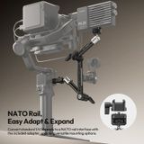  Ulanzi TA10 3-Section Magic Articulating Arm for Live Monitoring Desktop Overhead Shots POV Tracking with 360° Pivot Ball Head 