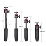  Tripod Mini Để Bàn Tích Hợp Gậy Selfie Cho Máy Ảnh ULANZI MT-08 (1/4 Screw Ballhead, Folding Length: 22.5cm, Adjustable three sections) 